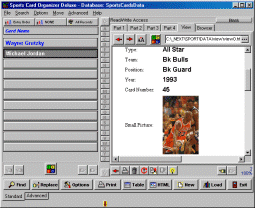 Sports Card Organizer Deluxe Screenshot